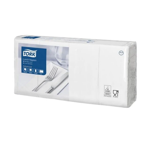 Tork Luncheon Napkins 2ply 33x33cm White Pk of 200 sheets